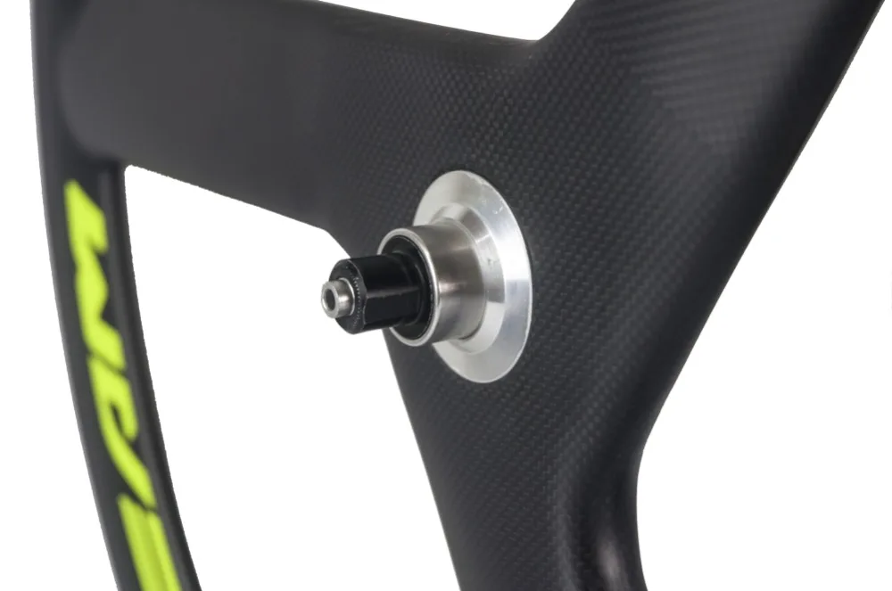 Best Hot sale! aero 700c 3spoke wheels carbon 56mm clincher fixed gear tri spokes road bicycle wheel 3