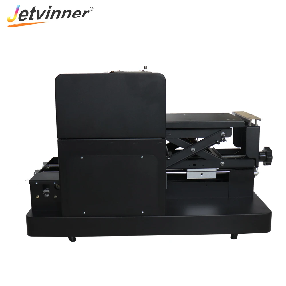 Jetvinner A4 Размер планшетный принтер машина для печати темного цвета футболка непосредственно Одежда чехол для телефона принтер