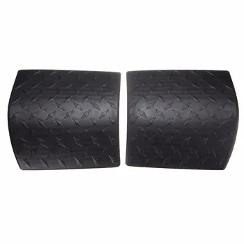 

2pcs Black Cowl Body Armor Cover Diamond Plate Trim For 07-17 Jeep Wrangler JK