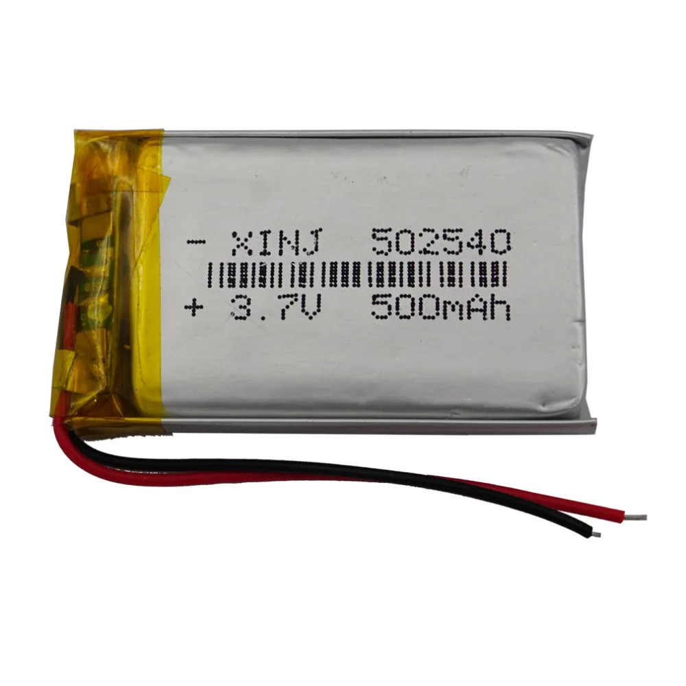 

XINJ 3.7V 500mAh Lithium Polymer Battery Accumulator Li ion li-po cell 502540 For MP4 E-book Driving Telephone watches Tablet PC