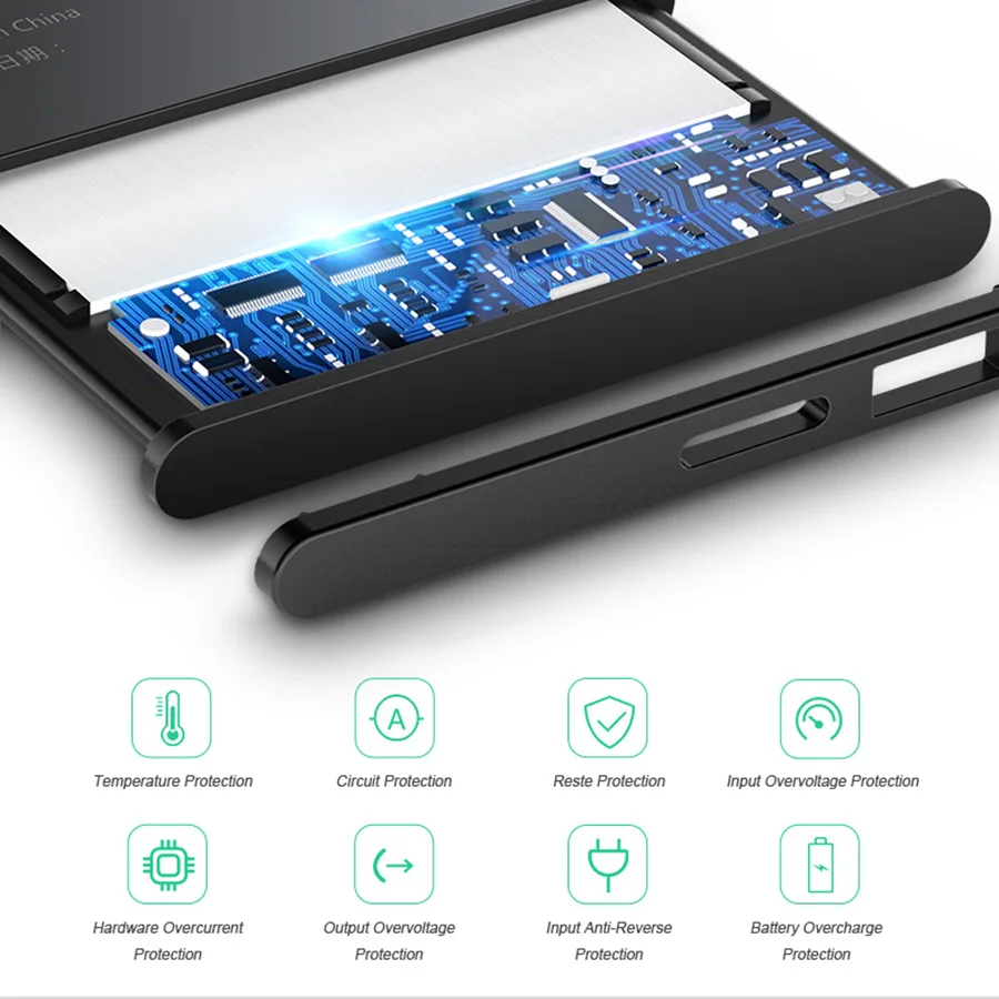 2019 جديد HORUG 100% الأصلي بطارية الهاتف المحمول ل فون 7 بطارية الأصلي قدرة ملصقا استبدال بطاريات الهاتف