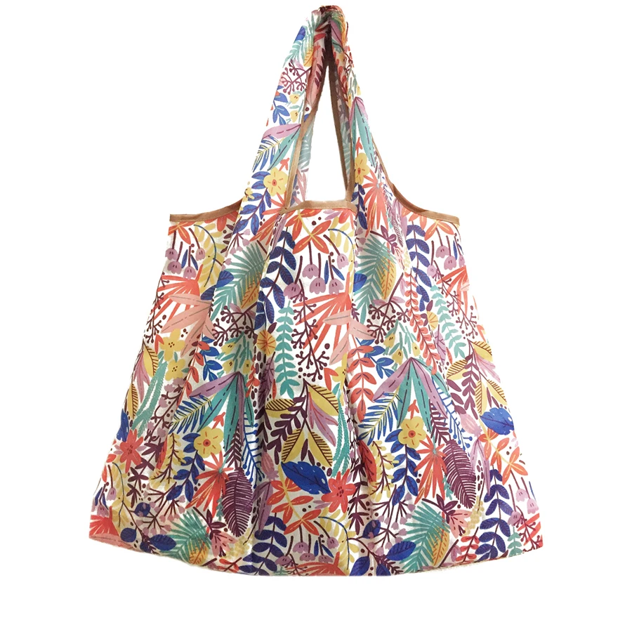2018 New Lady Foldable Recycle Shopping Bag Eco Reusable Shopping Tote Bag Cartoon Floral Fruit Vegetable Grocery FS11 2018 New Lady Foldable Recycle Shopping Bag Eco Reusable Shopping Tote Bag Cartoon Floral Fruit Vegetable Grocery FS11