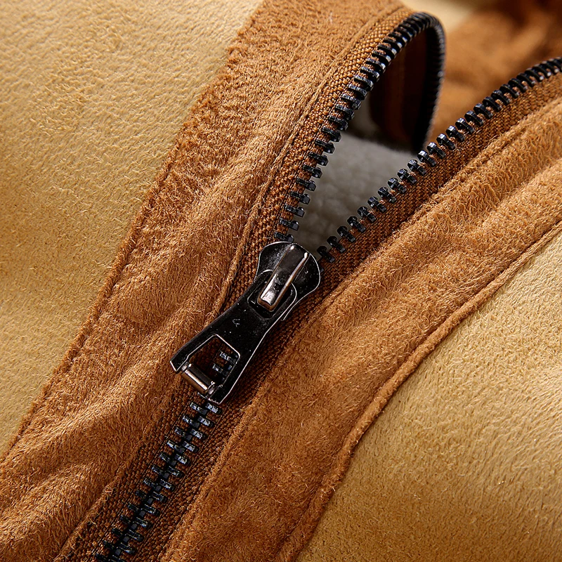 Zozowang Winter Faux Fur Jacket Men Turn-down Collar Fleece Thick Jackets Men Outwear Warm Thicken Jacket Coat Zipper Men Zozowang Winter Faux Fur Jacket Men Turn-down Collar Fleece Thick Jackets Men Outwear Warm Thicken Jacket Coat Zipper Men