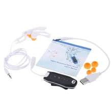 AIKEGLOBAL Hifi Спорт 4 Гб клип Водонепроницаемый IPX8 Mp3 плеер FM Плавание Дайвинг+ наушники черный Прямая поставка