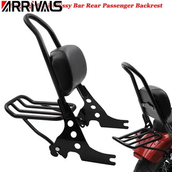 

Motorcycle Luggage Rack+Sissy Bar Rear Passenger Backrest Cushion Pad For Harley Sportster 883 1200 XLH XL 883C 883R 1200R 1200C