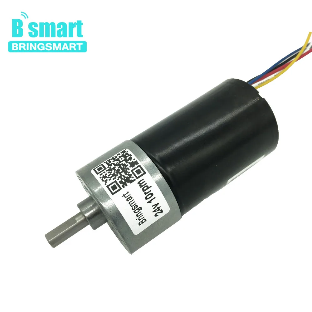 

BringSmart Speed Control 24V DC Mini Electric Motor High Speed 12V High Torque Reduction Brushless Gear Motor For DIY JGB37-3650