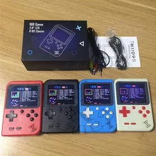 DHL 20 шт мини портативная игровая консоль подарок 8 бит 2,8 дюймов цветной ЖК-дисплей Детский Цветной игровой плеер встроенный 168 игр 800 мАч большой аккумулятор