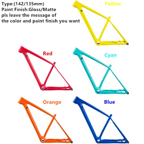 Карбоновая рама для велосипеда 29er Boost 12*148 мм, рама для горного велосипеда, карбоновая рама для горного велосипеда 29 дюймов, карбоновая рама для горного велосипеда BSA - Цвет: whole color 142