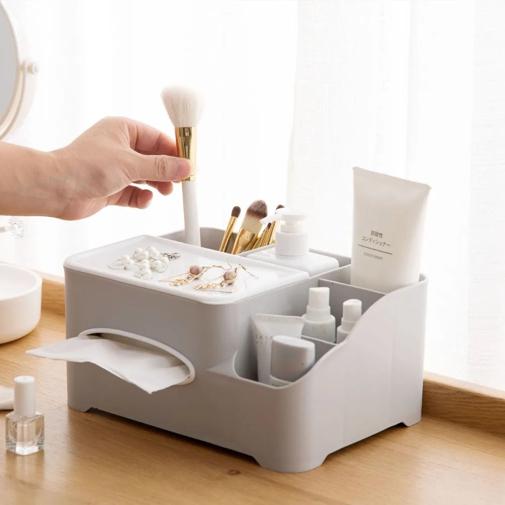 

Creative Tissue Box Home Decor Organizer Desktop Paper Storage Box Case Phone Brush Tissue Box Cover Napkin Holder tissues 6ZJ45