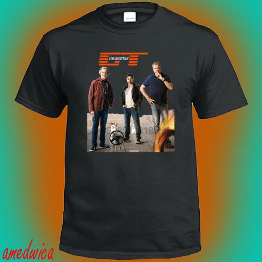 

The Grand Tour TV Show Jeremy Clarkson Logo Men Black T-Shirt