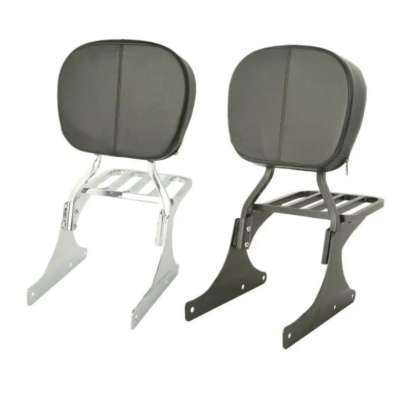 

Motorcycle Sissy Bar Backrest &Luggage Rack For Harley Softail Heritage Springer Fat Boy