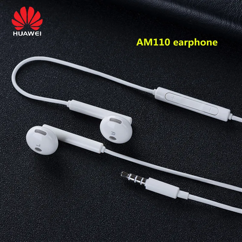 

Original HUAWEI Honor AM110 Dolby Earphone 3.5mm In-Ear Earphone with Mic Remote Control For Huawei Xiaomi Samsung For Android
