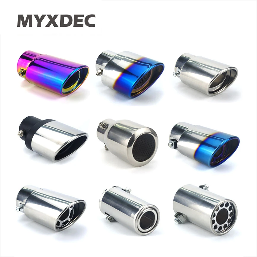 Universal 25125675 Car Exhaust Tip Trim End Pipe Tail Sport Muffler Stainless Steel /Ø 58mm Chrome
