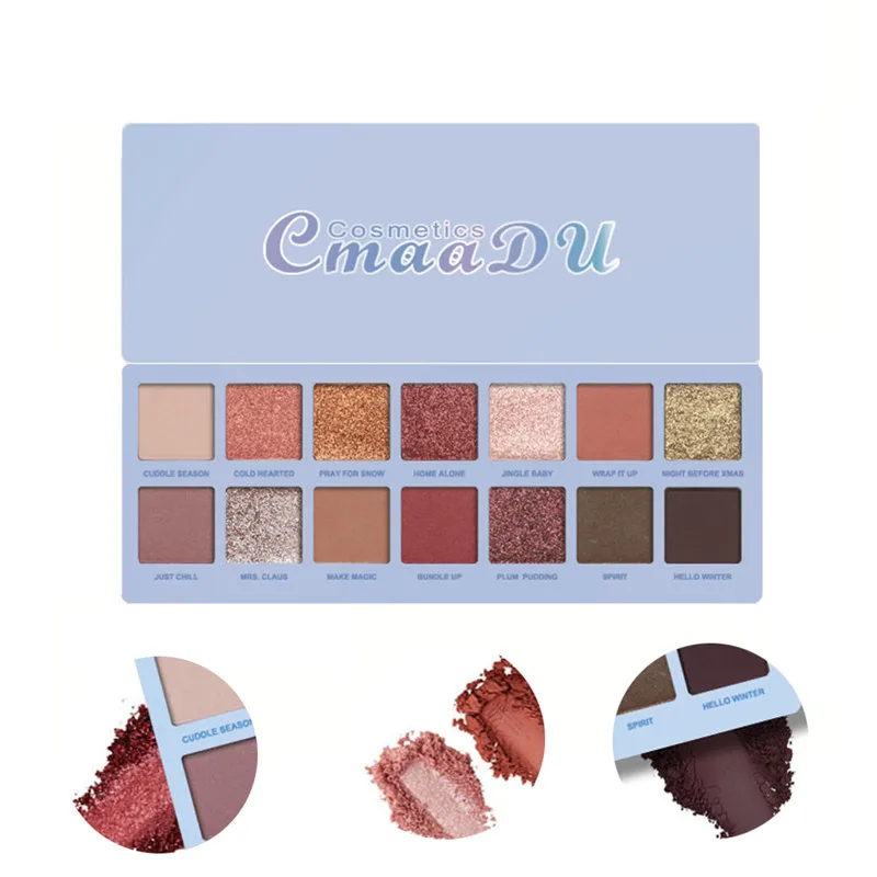 

Cmaadu 14 Color Nude Shining Eyeshadow Palette Waterproof Smoky Eye Shadow Pallete Matt Powder Cosmetics Lidschatten #293923