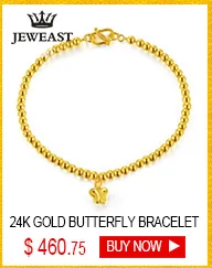 QA 24K Pure Gold Bracelet Real 999 Solid Gold Bangle Solid Beautiful Rose Romantic Trendy Classic Jewelry Hot Sell New 2