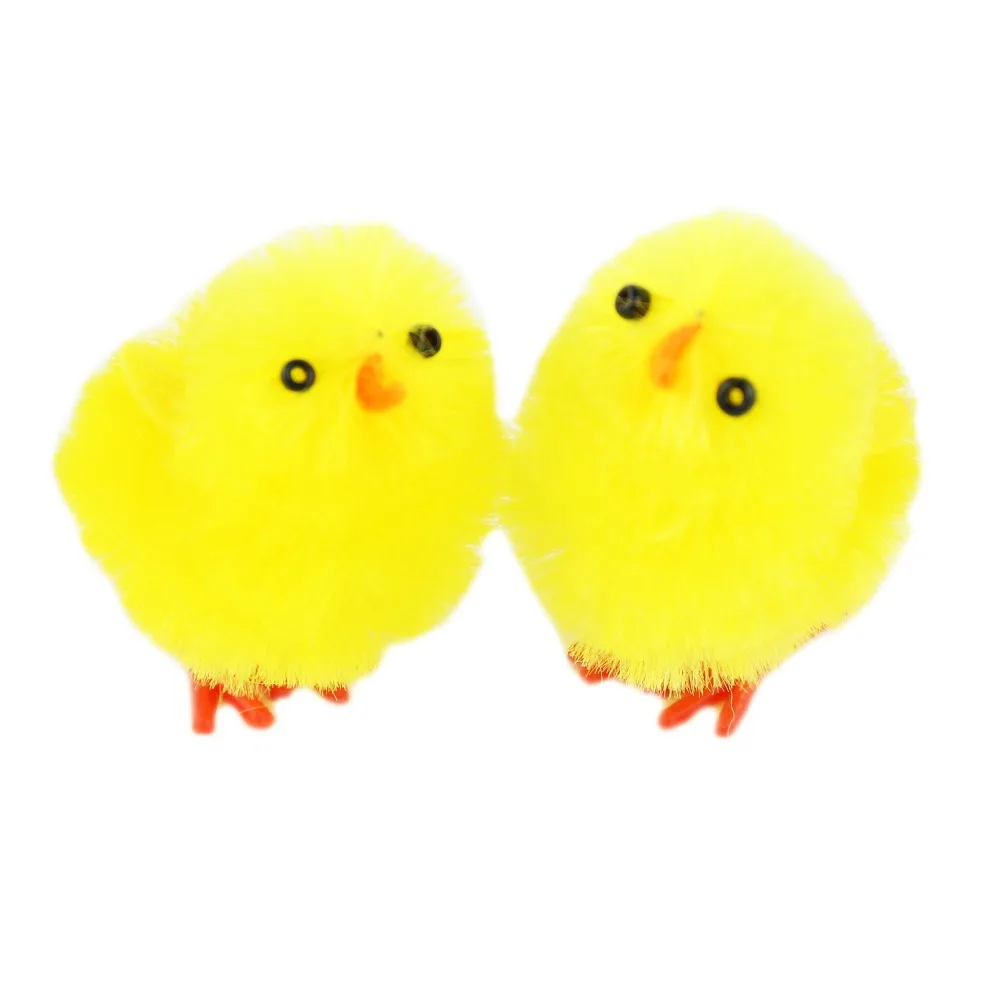 36 шт./упак. желтый Мини цыплята милый цыпленок пасхальные украшения домашнего декора подарки для детей