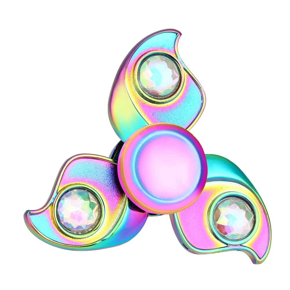 Hot sale Hand Triangle Single Finger Decompression Gyro Fidget Spinner Ultra Bearings Finger Hand Custom Bearing
