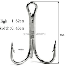 Ищущее 50 шт. 9#1.62 см* 0.46 см anzuelos PESCA крючки anzol маленький три крючка в три якорь коготь тройничного колючей Рыбалка Sanmao