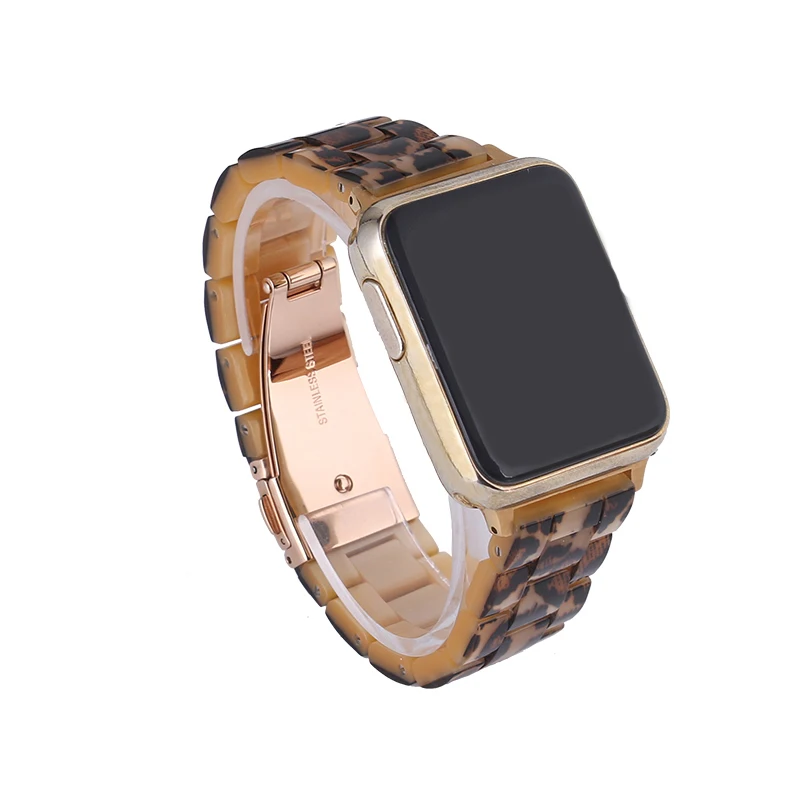 Модные Сменные аксессуары для браслетов Apple Watch Band Series 4 3 2 1 38/40/42/44/мм ремешок из смолы iWatch 4 ремешок для часов