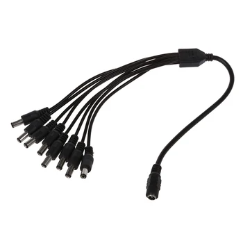 

AUTO -Cable Connector power divider 1 plug to 8 jack female to male