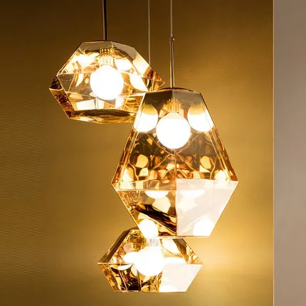 

Milan Lighting Exhibition Collection Tom DIXON cut Pendant Lights Irregular Hang Lamp for Living Room Bedroom Lamp Home Lighting