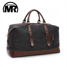 MARKROYAL Canvas Leather Men Travel Bag