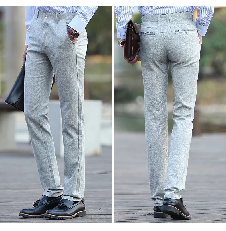 HCXY, высококачественные мужские льняные брюки, мужские деловые повседневные летние тонкие брюки, брендовая мужская одежда, мужские брюки, размер 29-40