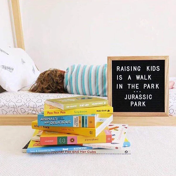 Felt Letter Board Wooden Frame Changeable Symbols Numbers Characters Message Boards for Home Office HG99