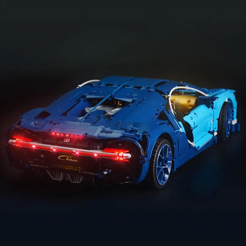 Luz LED Kit de iluminación luminoso DIY bloques de construcción sólo para LEGO 42083 Bugatti Chiron técnica conjunto - 6