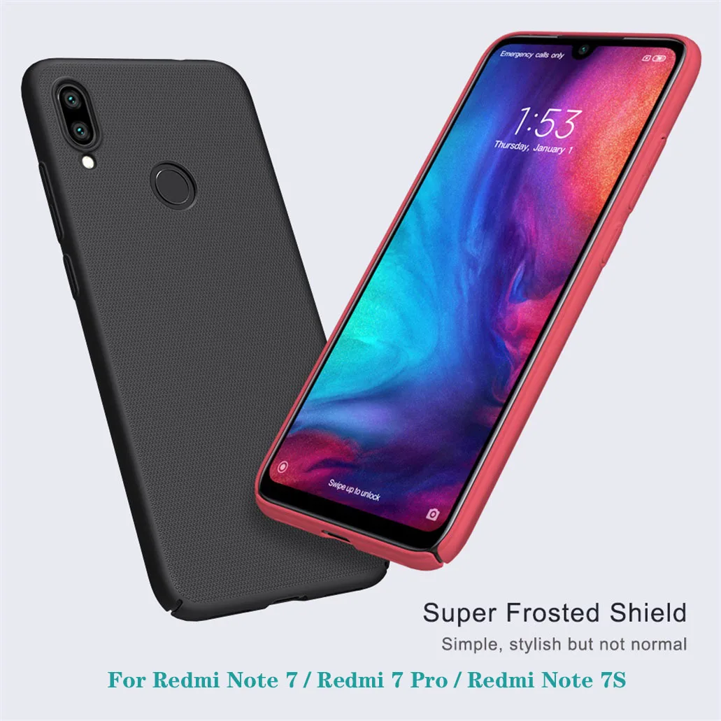 Для Xiaomi Redmi Note 7 Чехол Redmi Note 7S чехол NILLKIN матовый щит PC твердый пластиковый чехол на заднюю панель для Xiaomi Redmi Note7 Pro