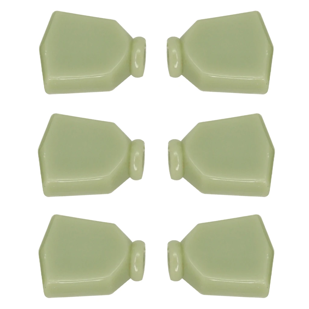 

6 Pieces Guitar Tuning Pegs Keys Tuners Machine Heads Replacement Buttons Knob Cap Handle