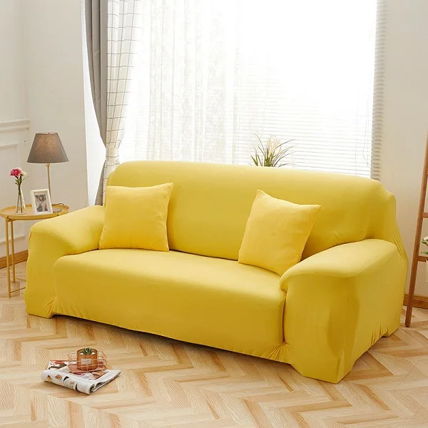 TUEDIO все включено чехол для дивана большой эластичный чехол для дивана Универсальный Эластичный тканевый стрейч чехол для дивана цветок Анти-клещи 1 шт - Цвет: yellow