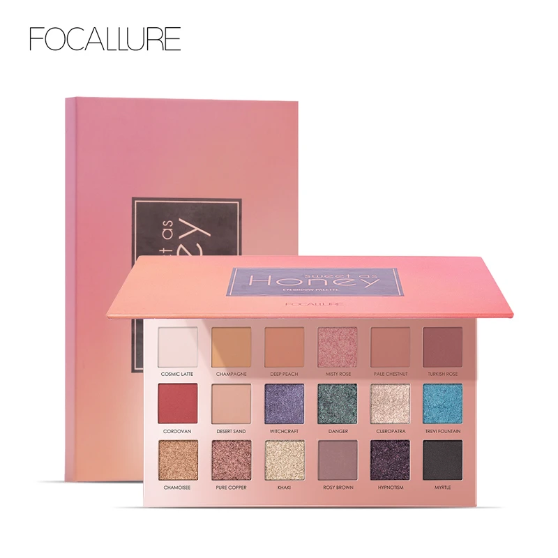 

Focallure Eyeshadow Palette 18 Colors Pigment Eye Shadow Palette Waterproof Easy to Wear Shimmer Make up Palette