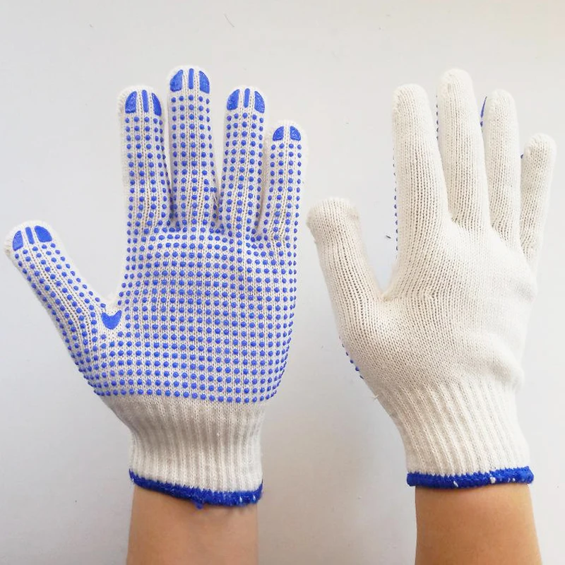 1 пара/лот анти-вырезать перчатки хлопчатобумажной пряжи безопасности вырезать устойчивостью перчатки анти-удар Пластик Нескользящие защита перчатки прочный GST019