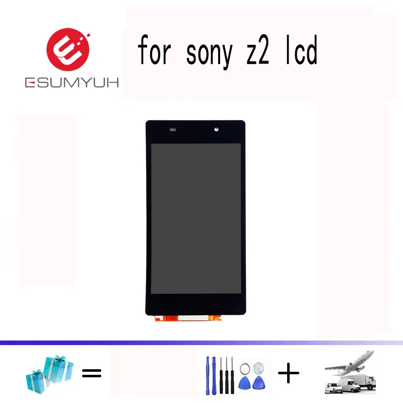EasePoints for Spare Part LCD Display Touch Panel with Frame for Sony Xperia Z2 // D6502 // D6503 // D6543 3G Versioin Black