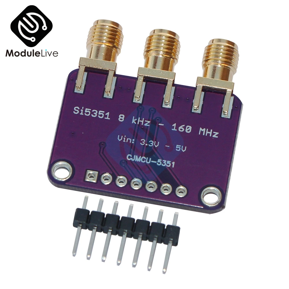 DC 3 V-5 V CJMCU-5351 Si5351A Si5351 I2C тактовый генератор коммутационная плата модуль генератор сигналов часы 8 кГц-160 МГц для Arduino