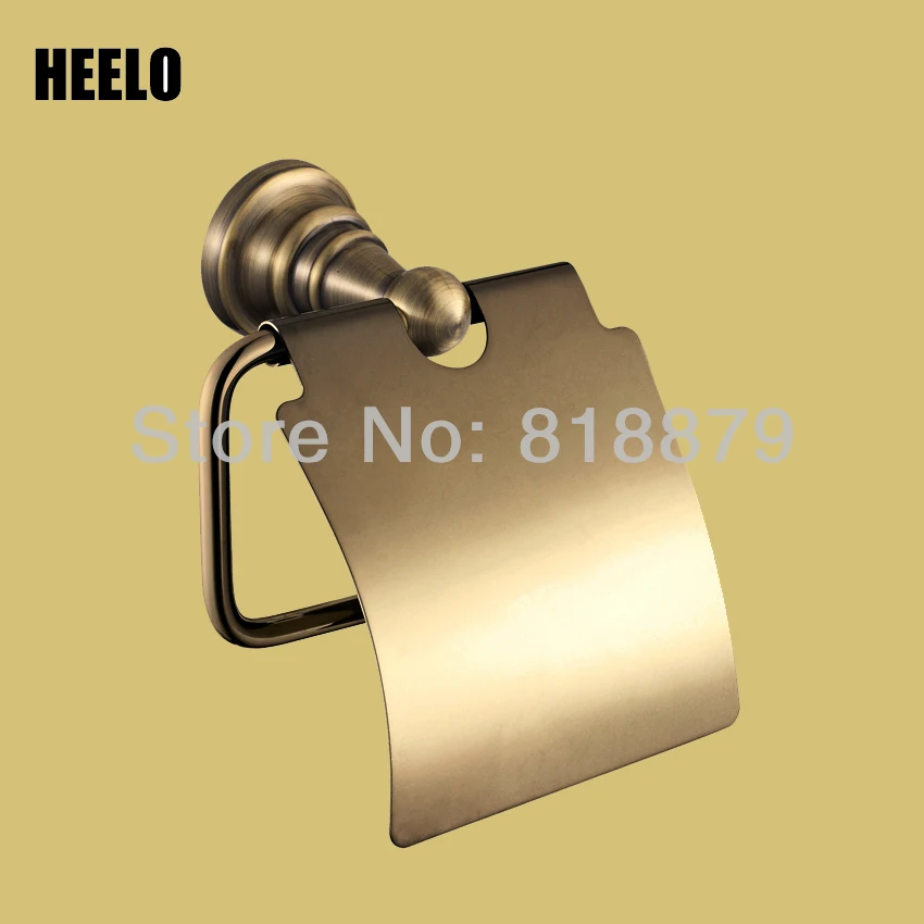 Bathroom brass paper holder roll holder in Bronze, Titanium, Rose gold