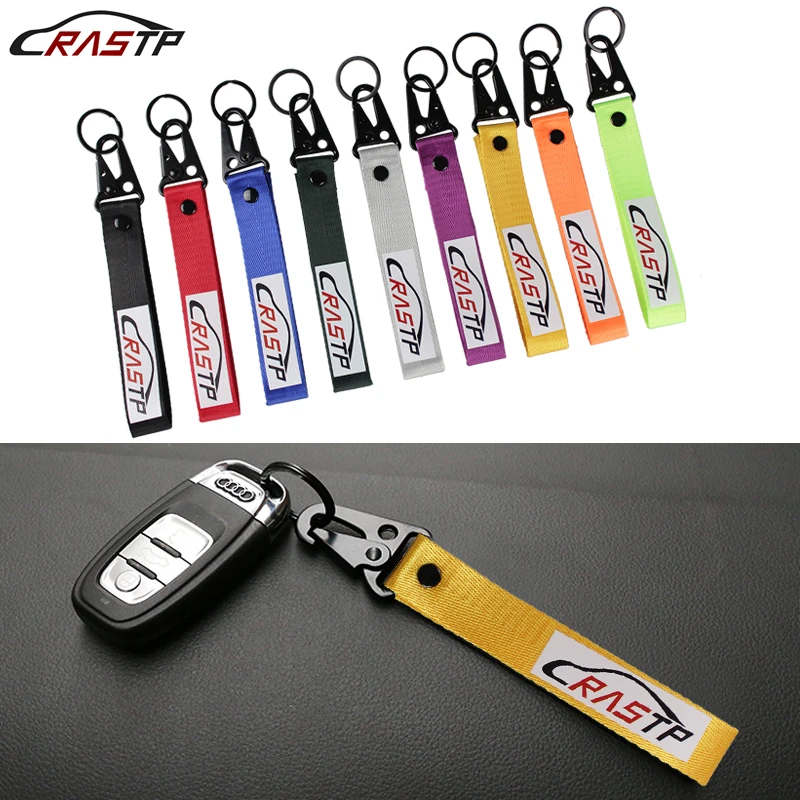

JDM Style For Honda Car RASTP Power Painting Cellphone Lanyard JDM Racing Car Keychain ID Holder Mobile Strap Key Ring RS-BAG023