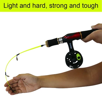 

55cm 65cm Ice Fishing Rob and Spinning Wheel Set for Winter Fishing Portable Raft Rob Fishing Tackle