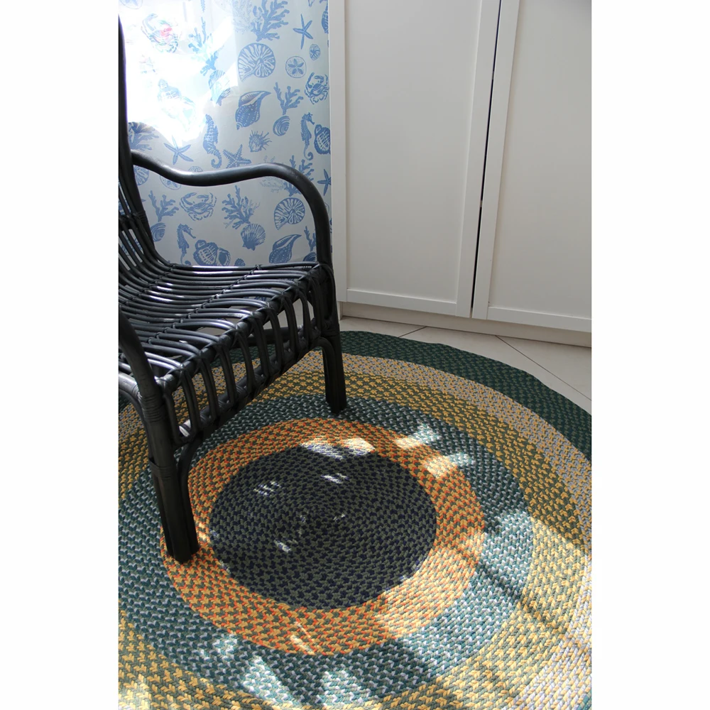 Us 3231 10 Di Sconto100 Cotone Fatto A Mano Tessuto Ovalerotondo Tappetini S E Tappeto Lavabile In Lavatrice Non Slip Assorbente Per Soggiorno