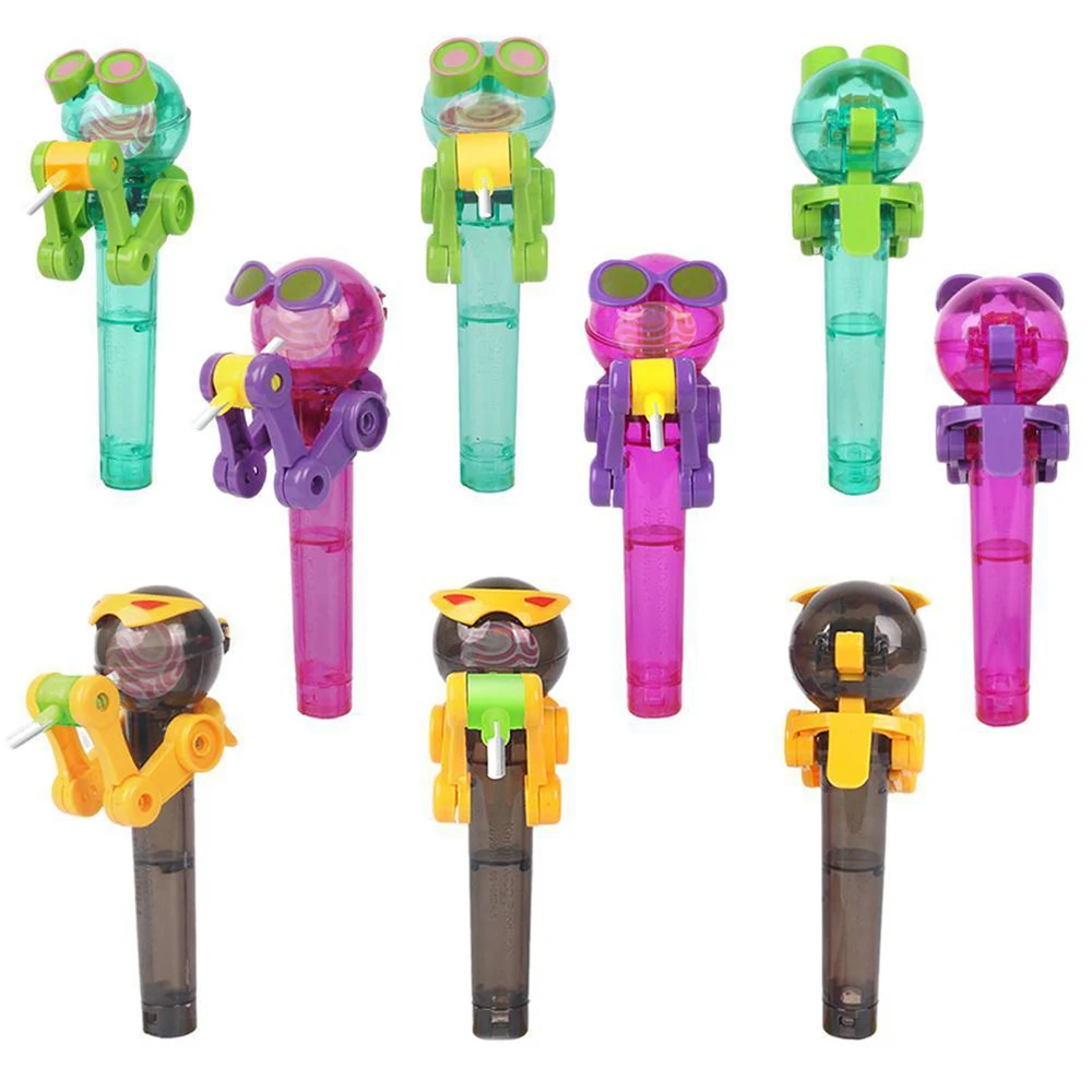 Hot Selling Creative Novelty Toy Funny Lollipop Robot toy Lollipop Holder candy