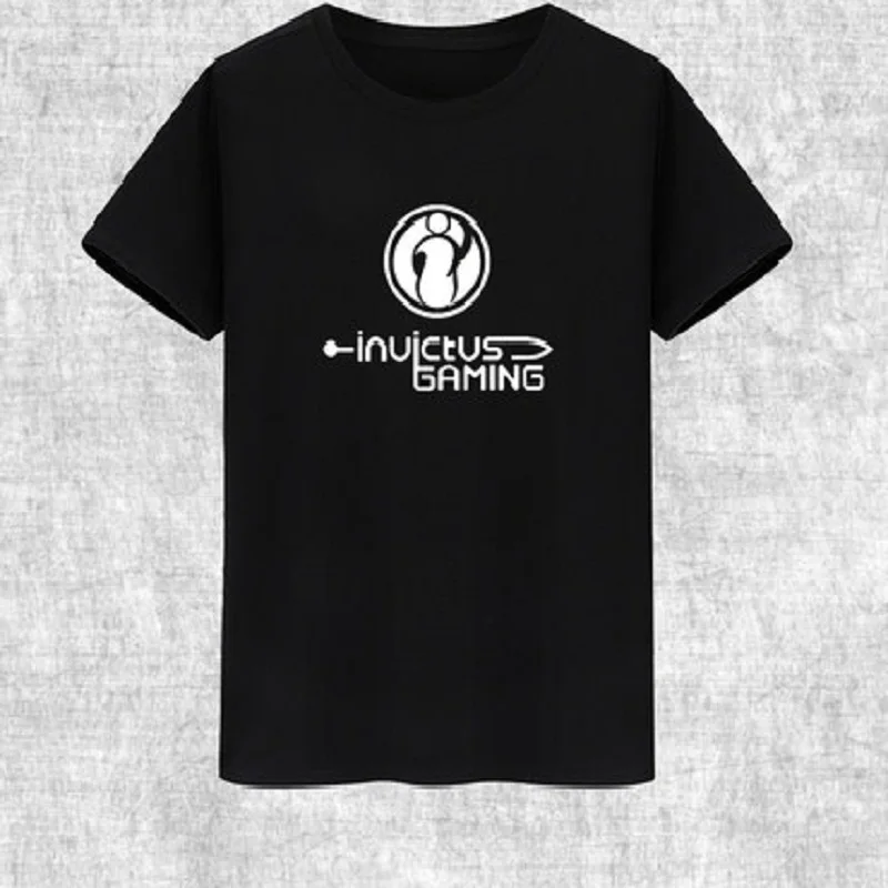 

League of Legends lol 2018 s8 Finals IG Invictus Gaming Team Team Conquered T Shirt Men Lol Same T Shirt men summer