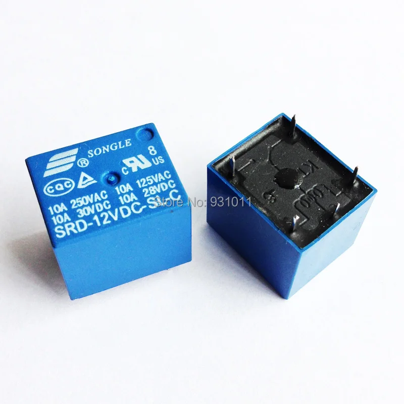 5 шт./лот SONGLE Реле питания SRD-12VDC-SL-C T73 PCB Тип 12В DC Бесплатная доставка | Обустройство