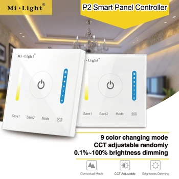 

Two Color CCT LED Touch Panel Controller 86mm Wall Embedded Acrylic Touch Panel DC12V-24V for RGB LED Lights 1pcs Free shipping