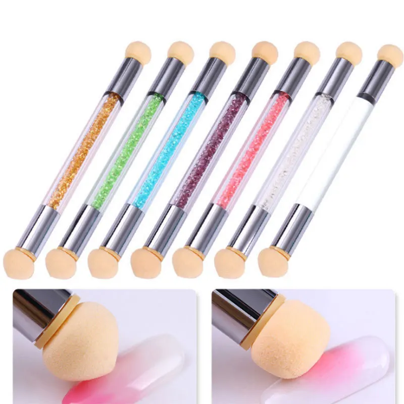 

Double-ended Gradient Shading Pen Dotting Brush Sponge Head Manicure Nail Tool