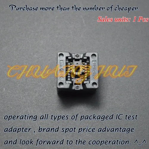 

IC TEST new SOP8 test socket 150mil SOP8/SOIC8 ic socket OTS-8(16)-03 socket 1.27mm Pitch 3.9mm Width