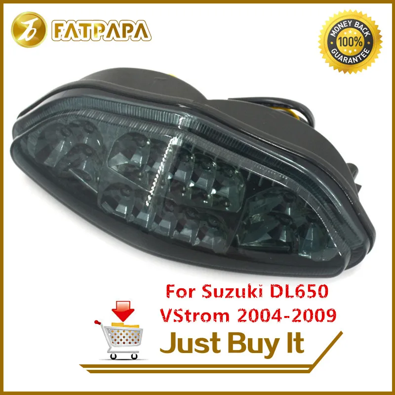 

Free shipping Motorcycle Accessories Rear tail light Fit For Suzuki DL650 VStrom 2004-09 LED Rear Brake Turn Signal Tail Light