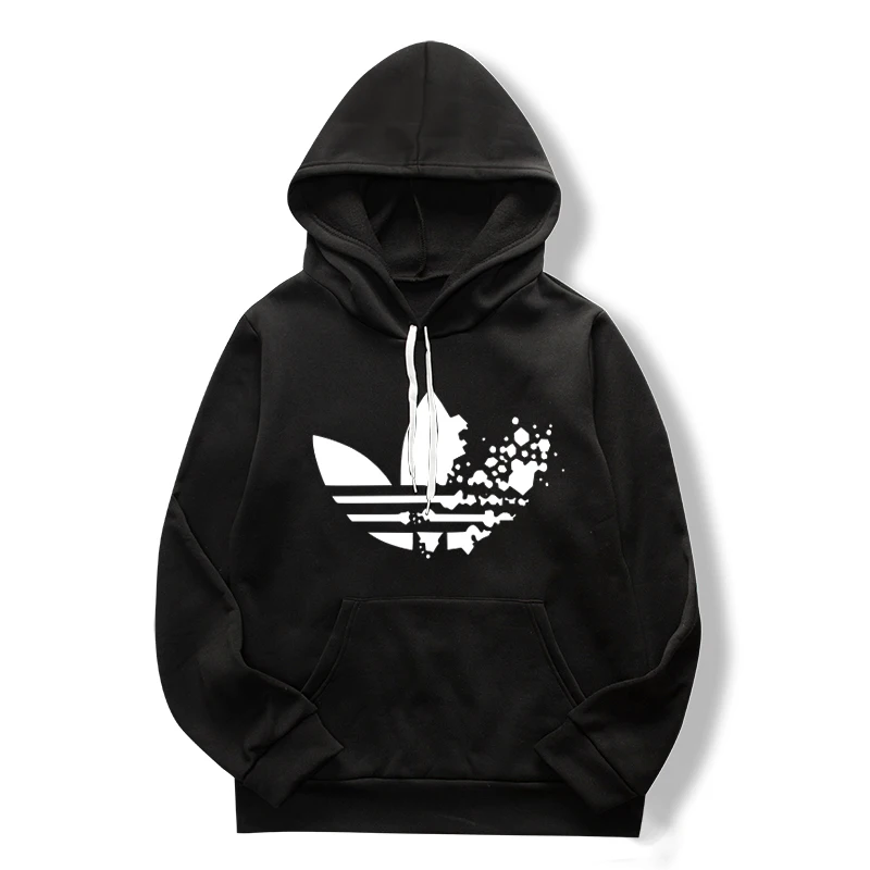 

2019 new women's long-sleeved hoodie plain color printed simple comfortable pullover sweatshirt spring and autumn hoodie coat