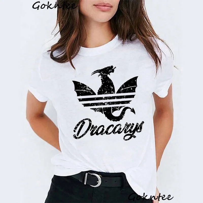 Dracarys, женская футболка, мама драконов, принт, Винтаж, dames, забавная футболка, Игра престолов, harajuku, летние топы, футболка, femme - Цвет: x50307