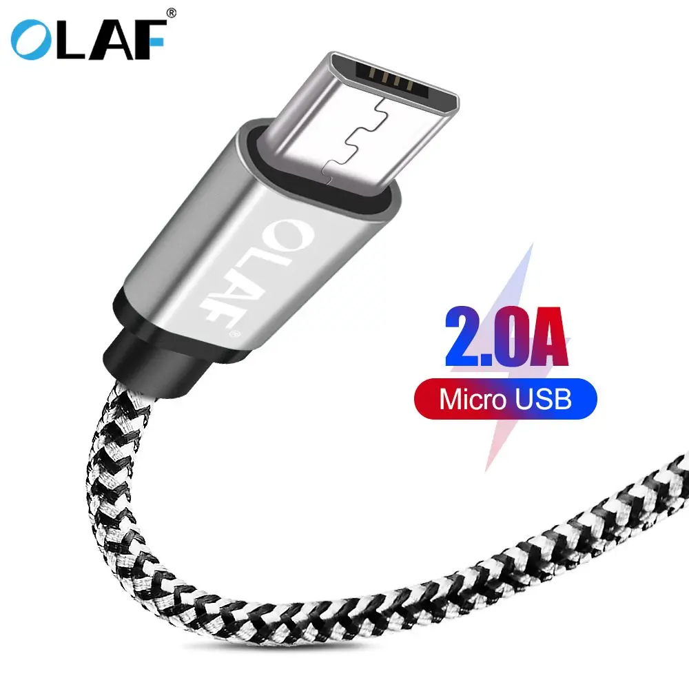 أولاف المصغّر usb كابل شحن كابل يو اس بي شاحن البيانات الحبل شاحن يو اس بي سلك لسامسونج هواوي الهاتف المحمول كابل شحن سريع